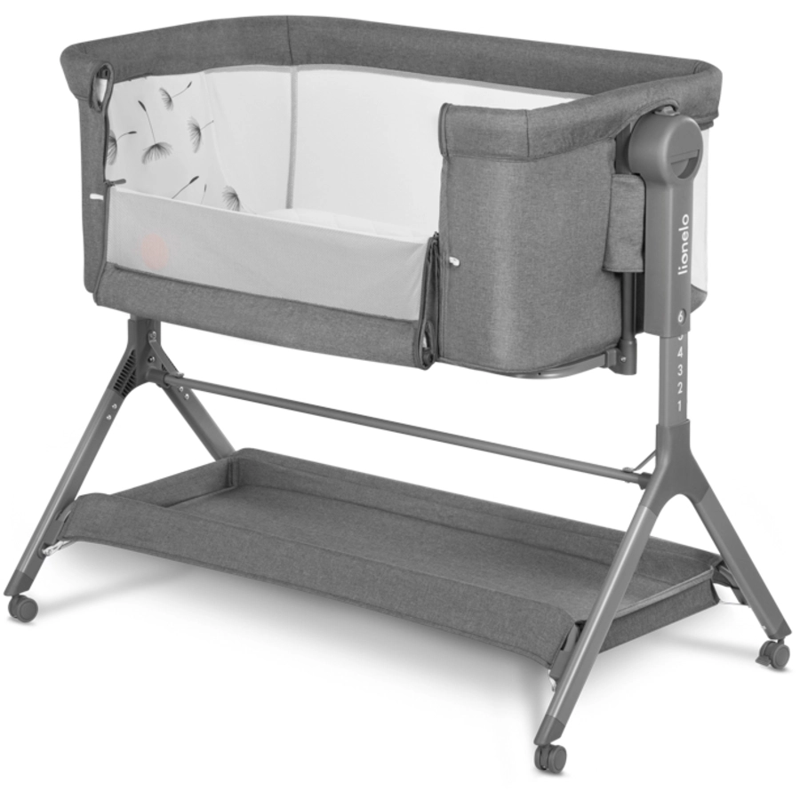 lionelo Beistellbett Leonie Plus Grey Stone
