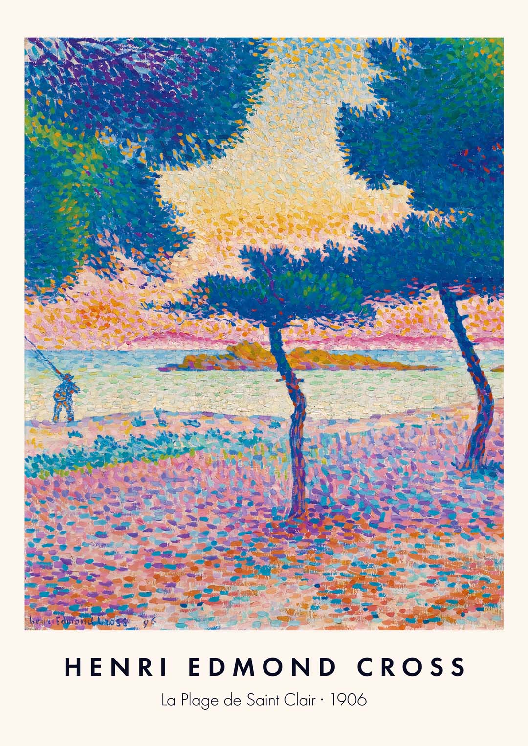 La Plage de Saint Clair von Henri Edmond Cross