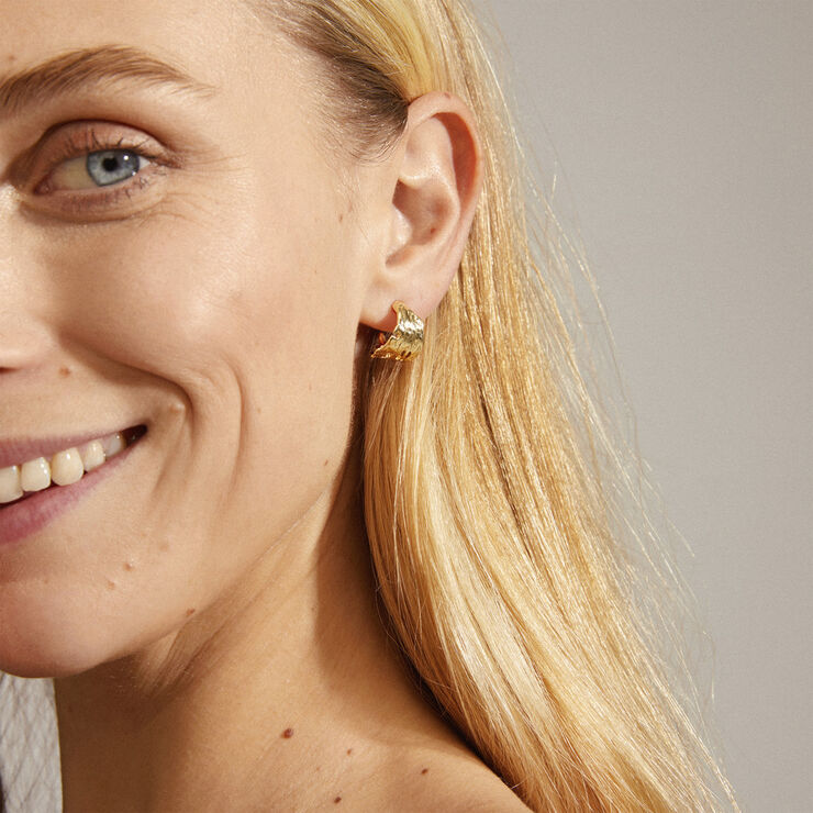 Pilgrim BRENDA recycled earrings gold-plated Guld