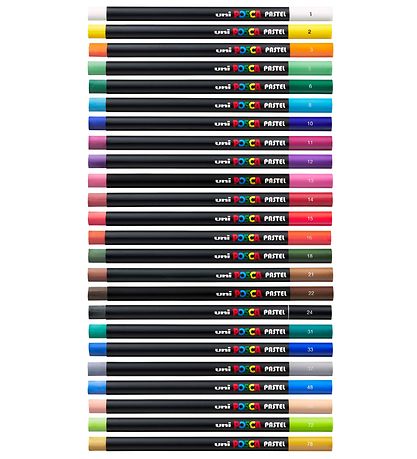 Posca Wachsmalstifte - 24 st. - Bunt