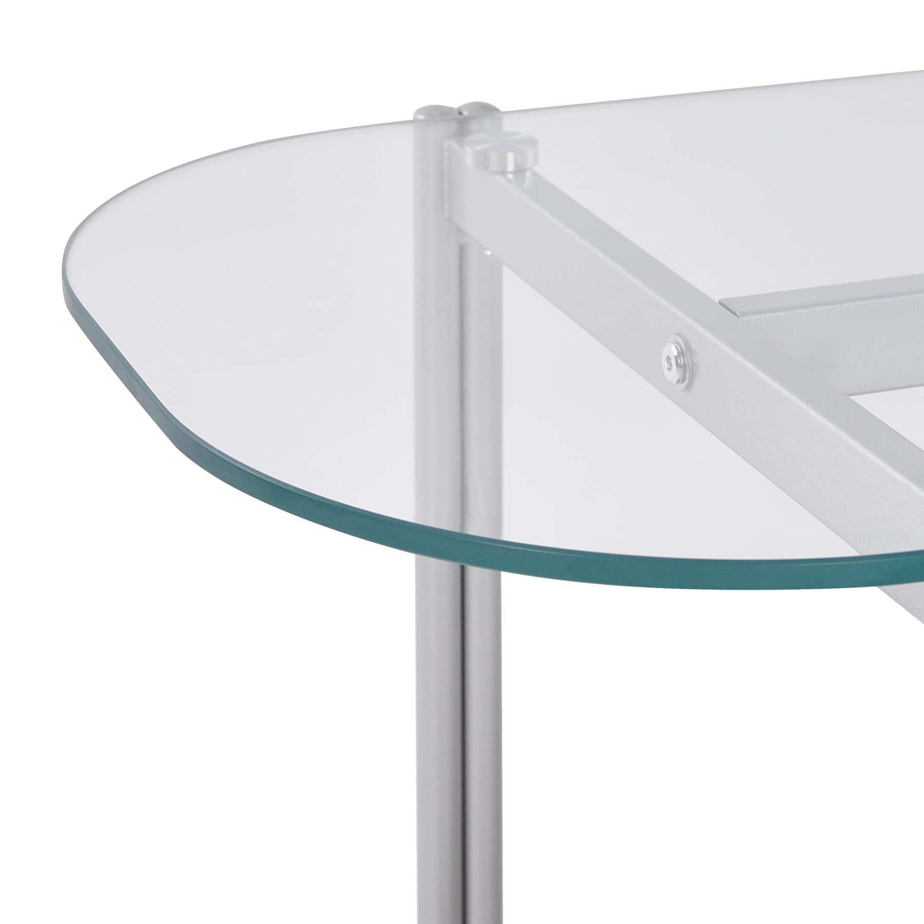 Beliani - LOVELL - Sidetable - Lichtbruin|Zilver - Hout