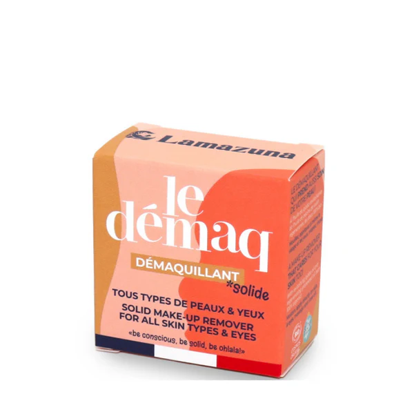 Lamazuna Démaquillant Solide à l'huile de Jojoba 30 mL