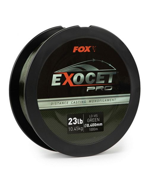 Fox Exocet Pro (Low Vis Green) 0.400mm 23lbs \/ 10.45kgs (1000m) - Nylon -