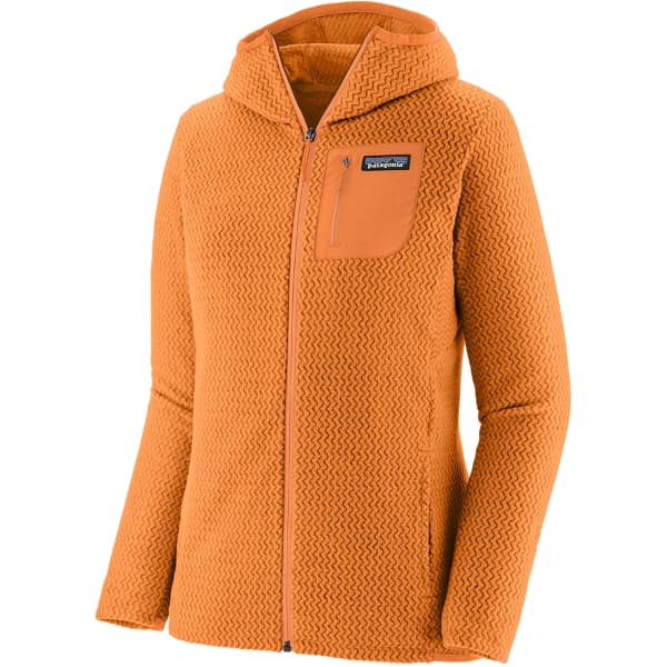 Veste polaire randonnée PATAGONIA W'S R1 AIR FULL-ZIP HOODY VIVID APRICOT