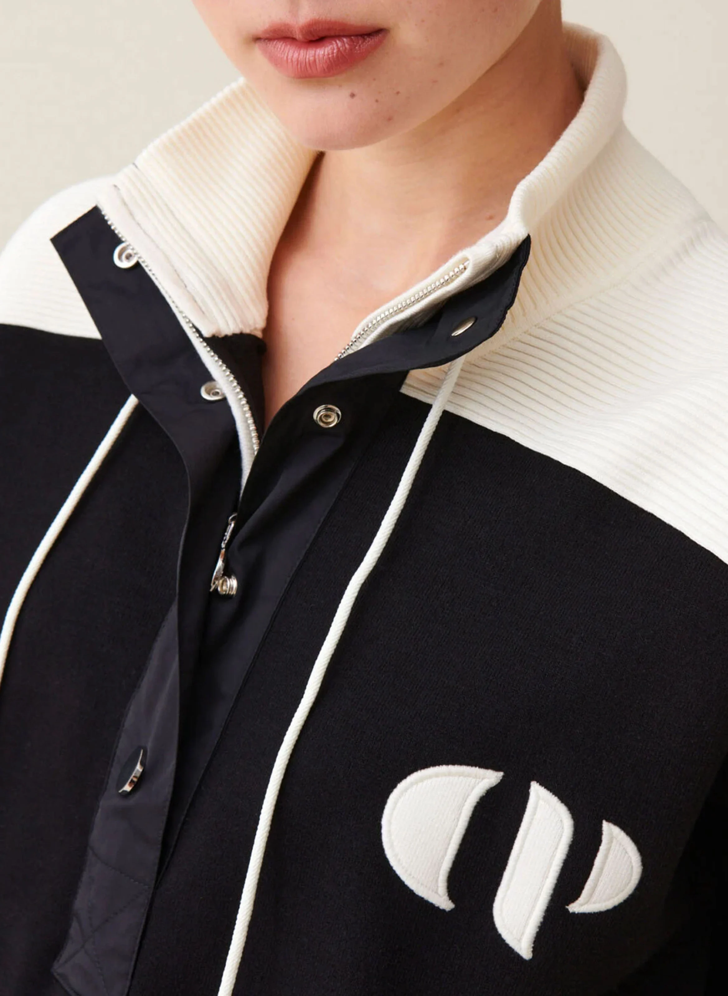 Sweat col montant| Noir