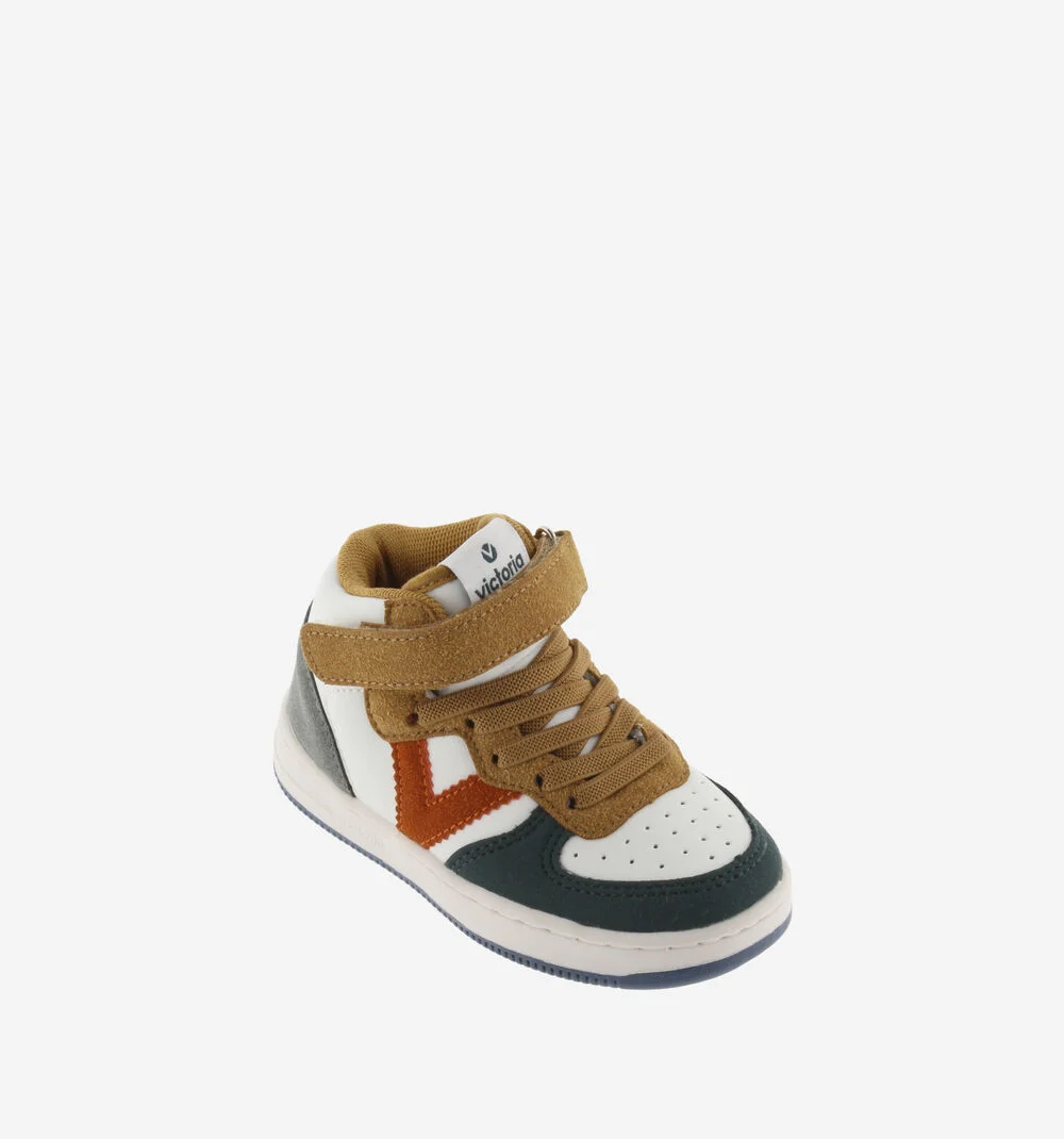 TIEMPO BOTTINE MULTICOLORE Bottines pour garçon avec cordon élastique CUERO