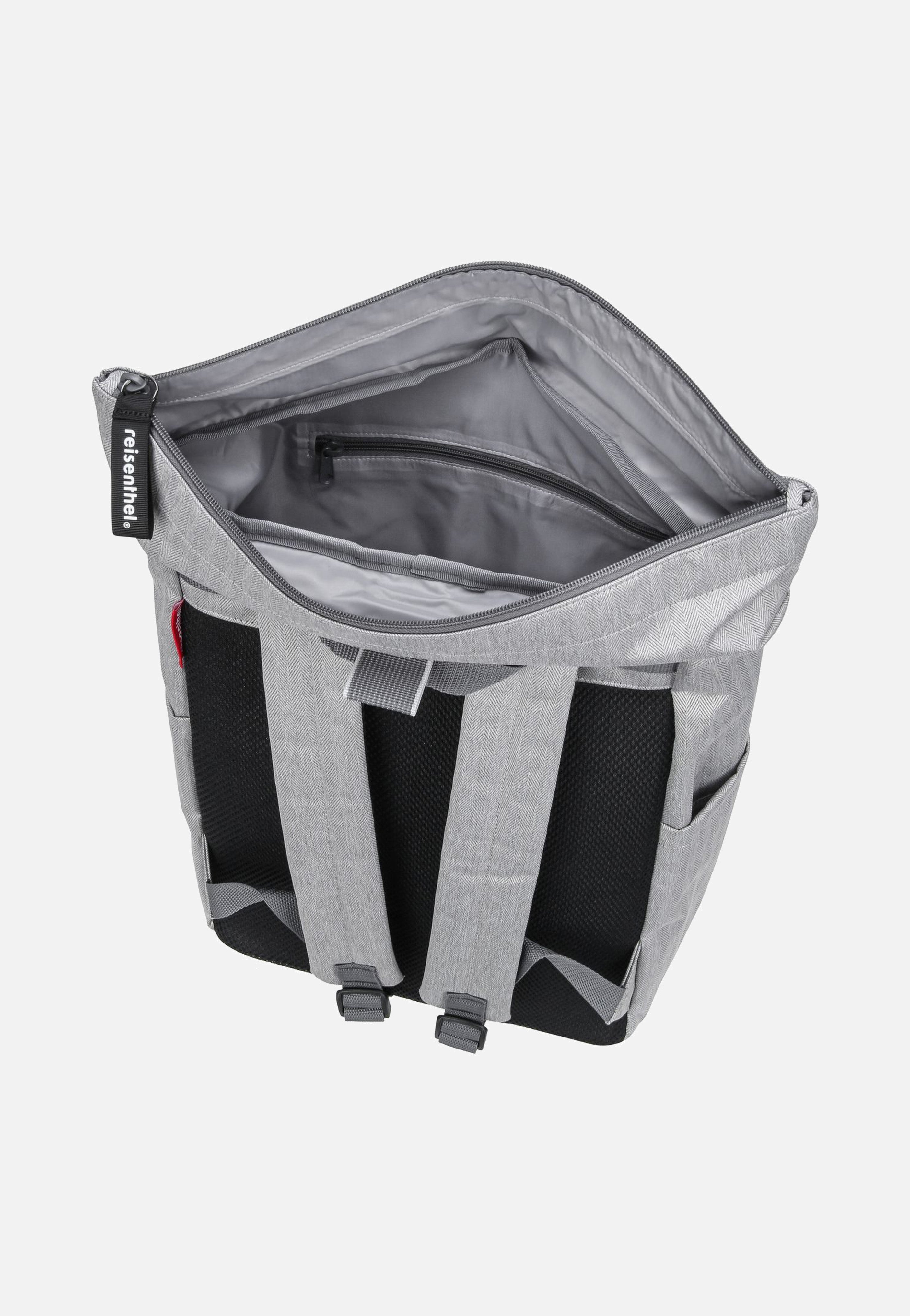 rolltop Herringbone Grey - Rolltop Rucksack