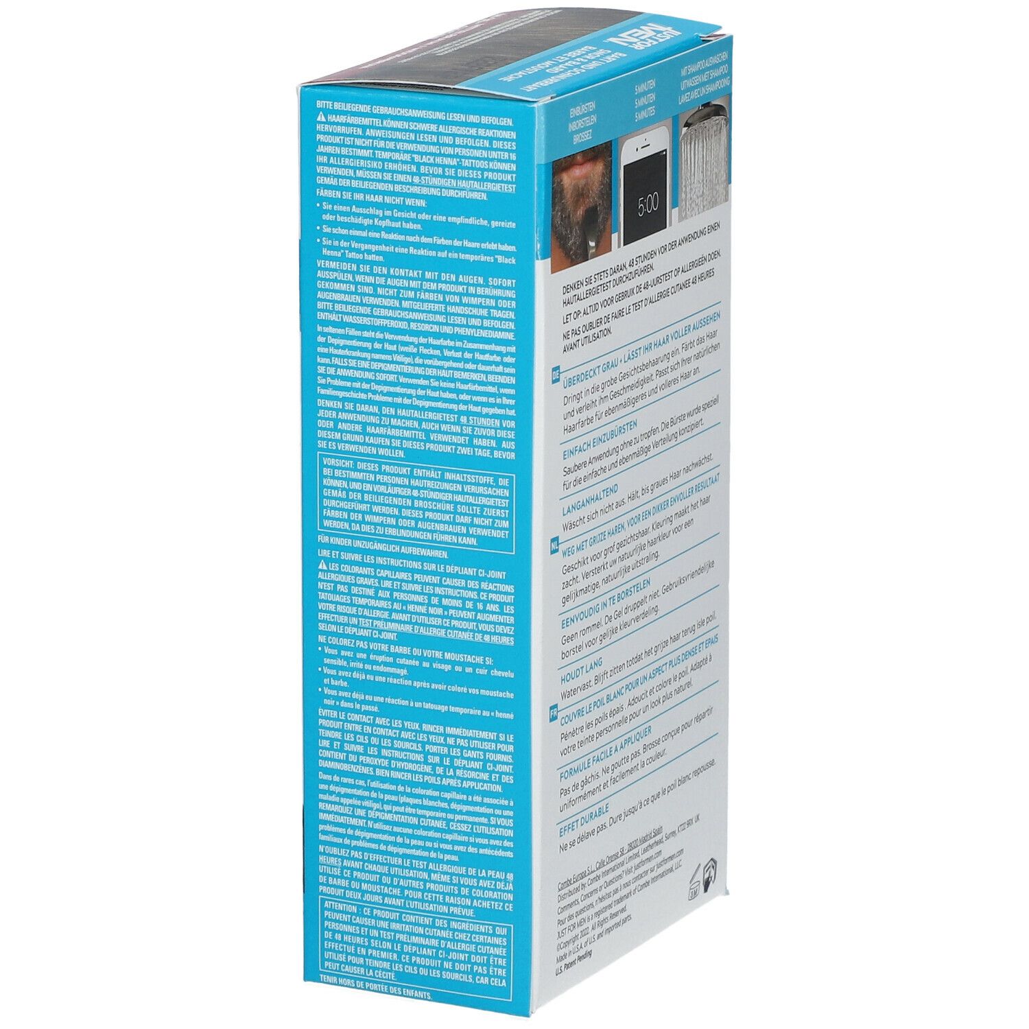 JUST FOR MEN® Pflege-Brush-In-Color-Gel mittelbraun
