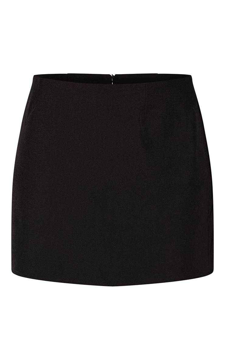 Noir Mini-jupe Trapèze Ajustée Tall Coordonnée