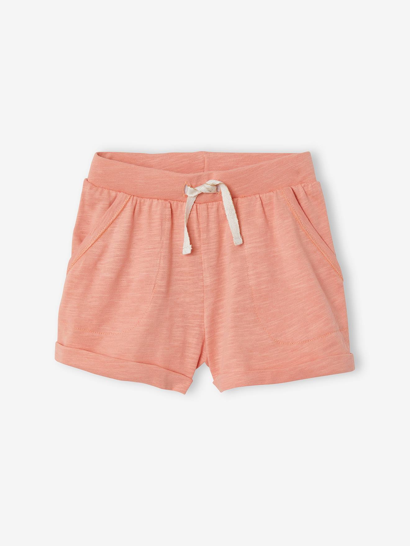 Conjunto de 2 shorts de tricô verde-água para meninas