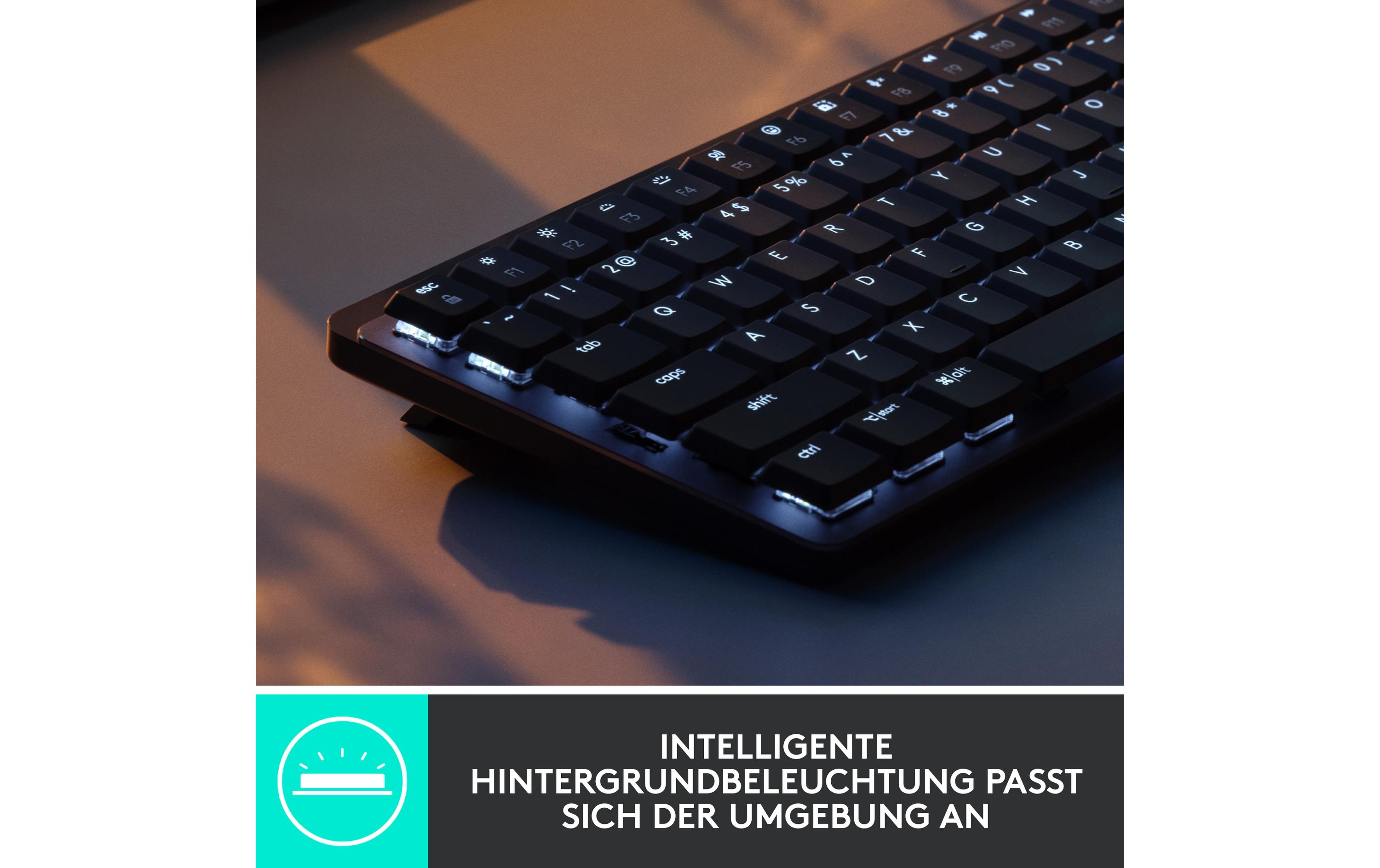 Tastatur MX Mechanical Mini<br>Kompakte, kabellose Business-Tastatur mit mechanischen Tasten