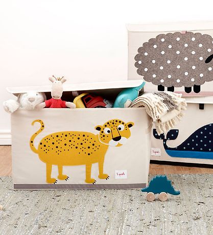 3 Sprouts Aufbewahrungsbox - 38x61x37 - Leopard