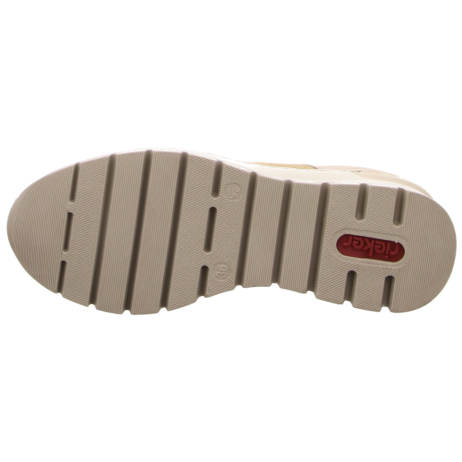 Rieker Schnürhalbschuh beige