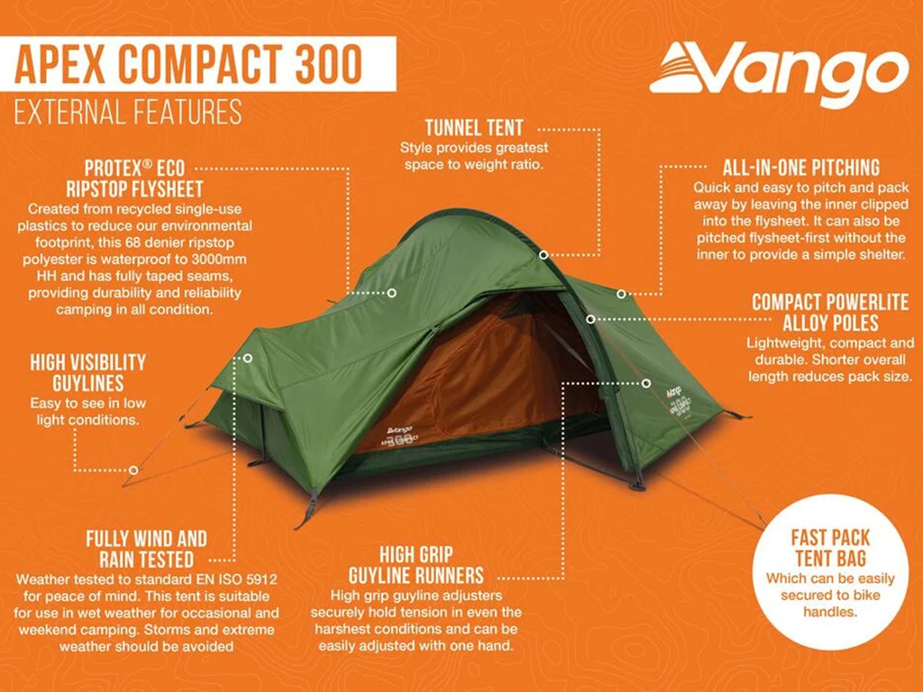 Vango Apex Compact 300 lichtgewicht tent
