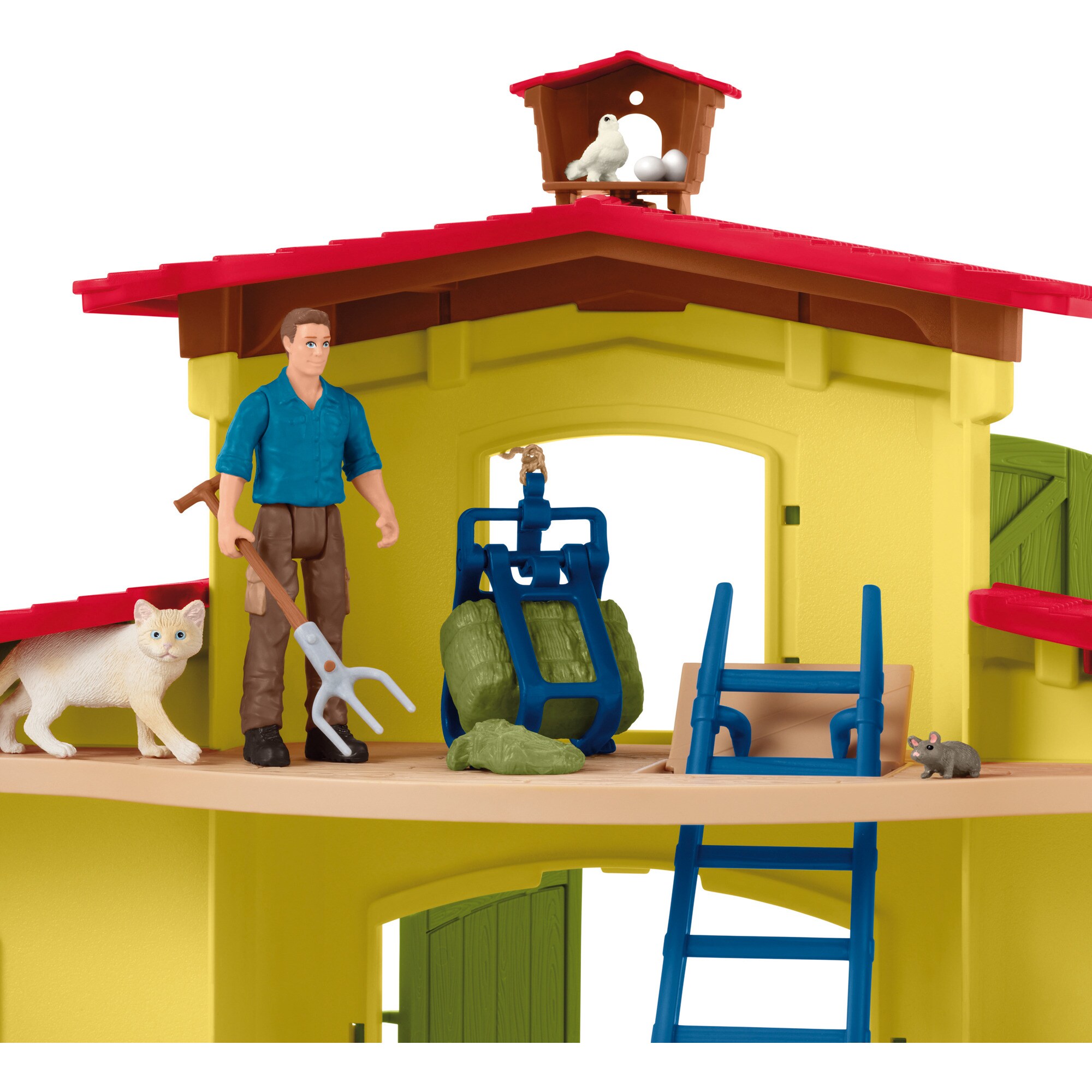 Schleich Spielfigur Farm World Großer Stall
