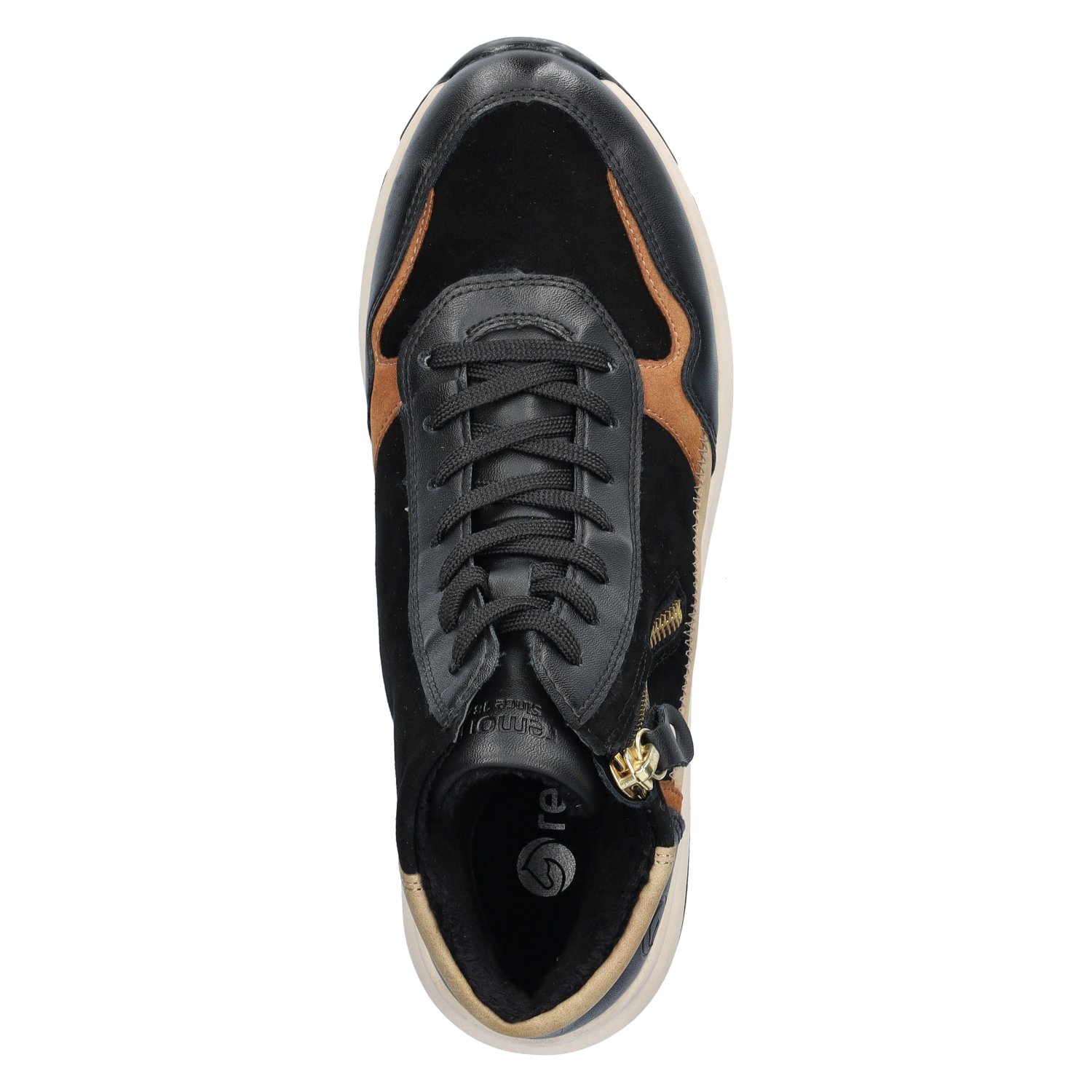 Remonte dames hoge sneaker Remonte Zwart