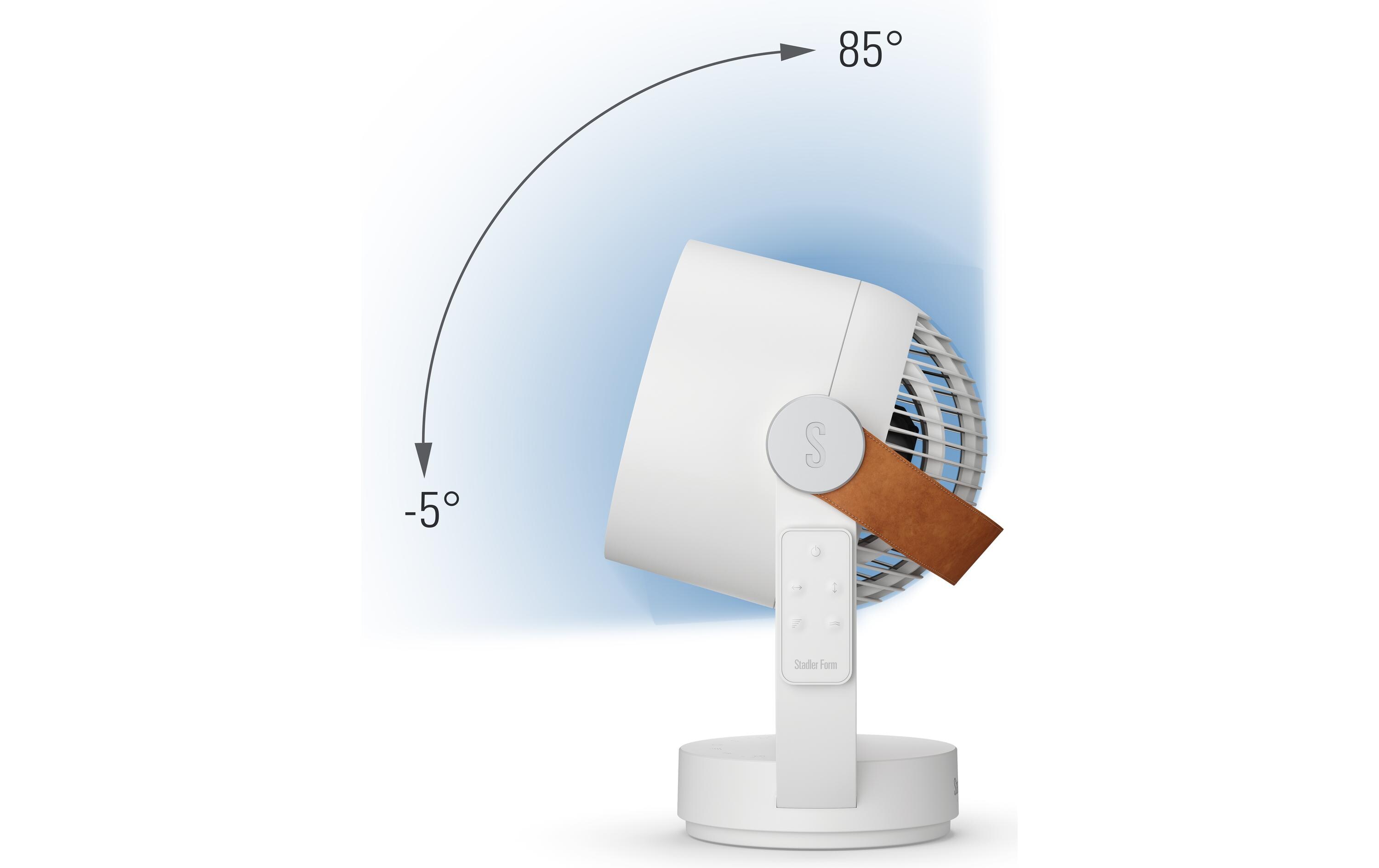 Tischventilator Leo Weiss<br>3D Tischventilator mit Fernbedienung