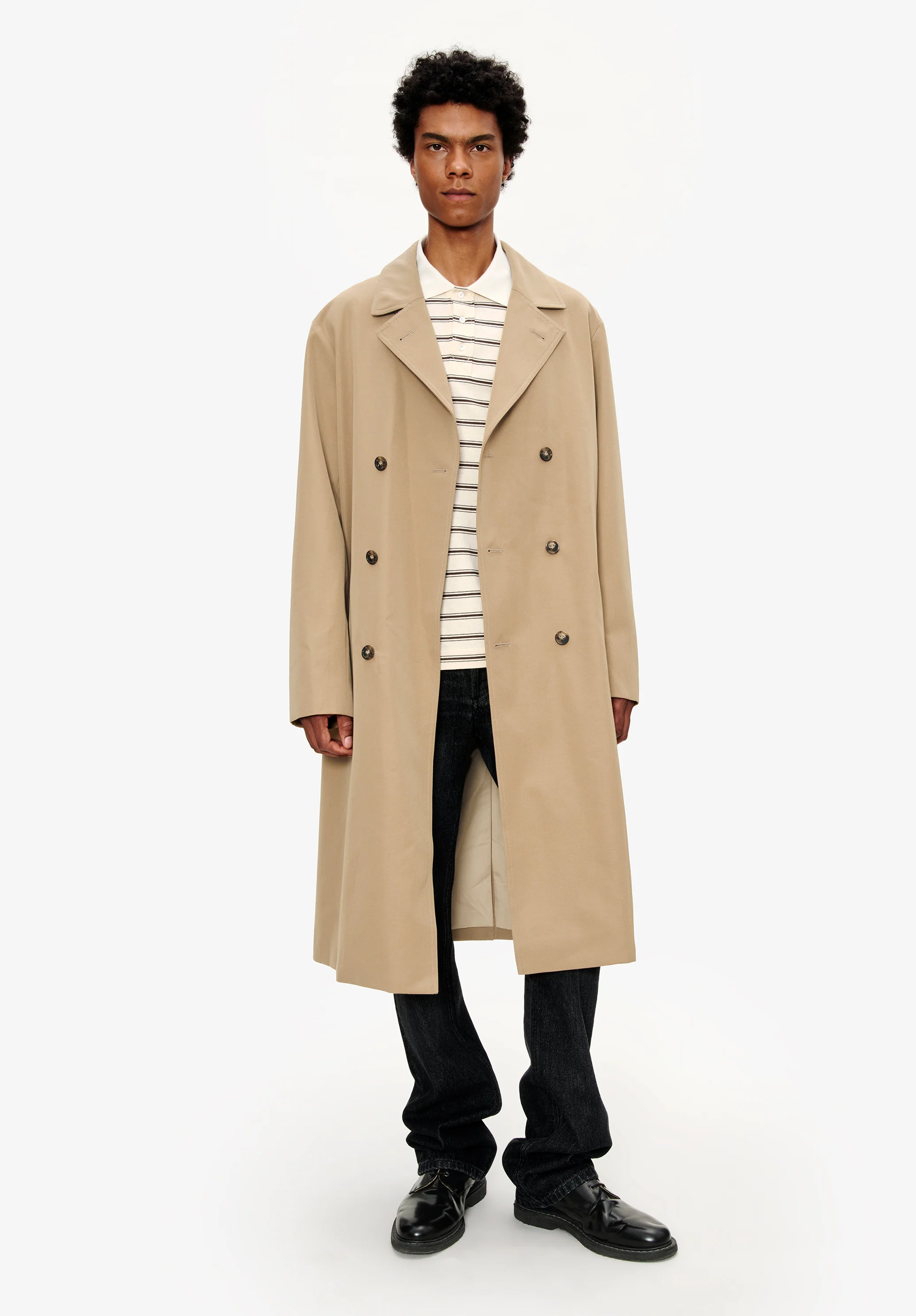 Manteau croisé - Beige