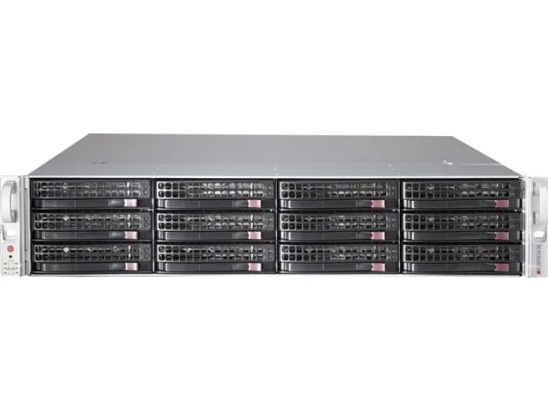 Supermicro SC826 BE1C-R920LPB - Rack-monterbar 2U - forstærket forlænger ATX - SATA/SAS - hot-swap 920 Watt - sort
