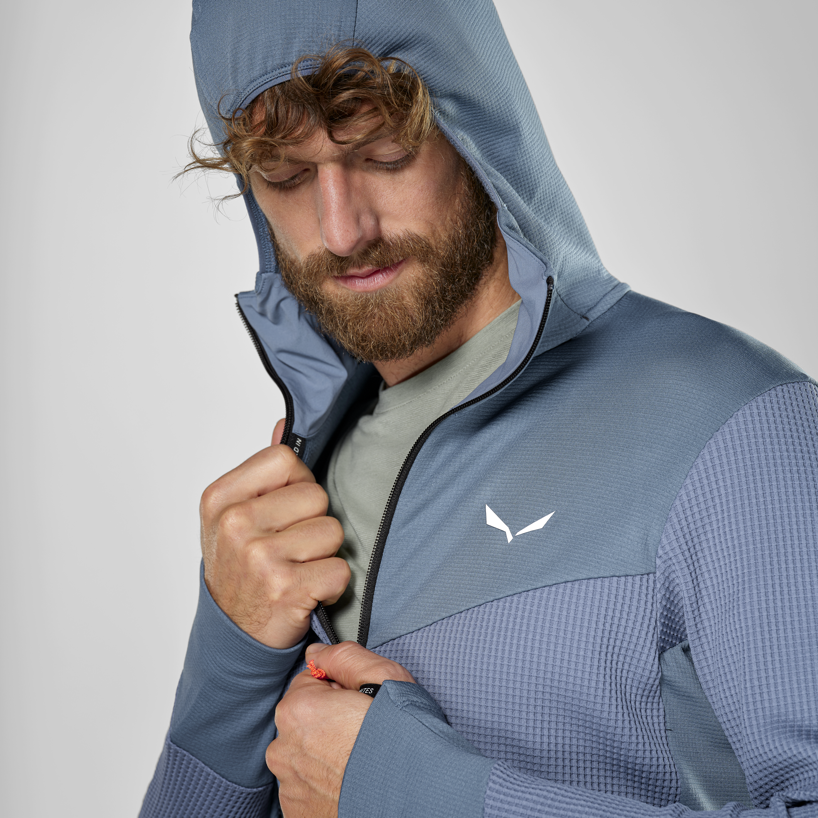 Puez Waffle Hybrid Polarlite Kapuzenjacke Herren