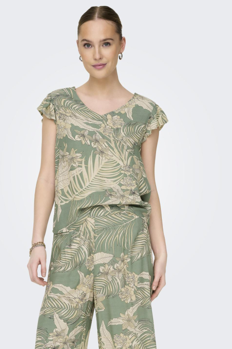 Only groene dames t-shirt