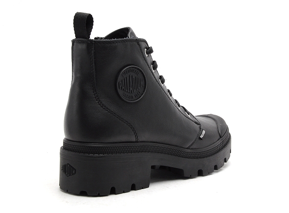 Palladium boots bottine plates femme pallabase leather noir