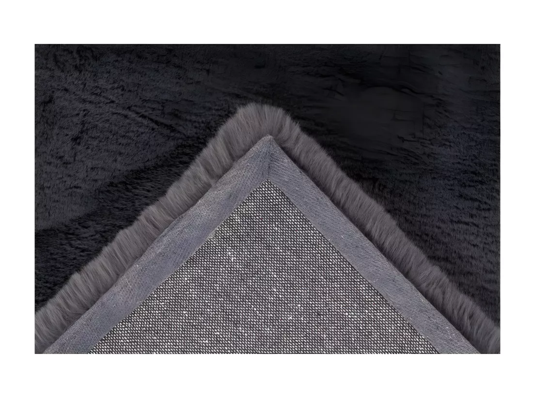 Tapis 230x160cm, design E009Y coloris graphite - Confort et élégance pour votre intérieur