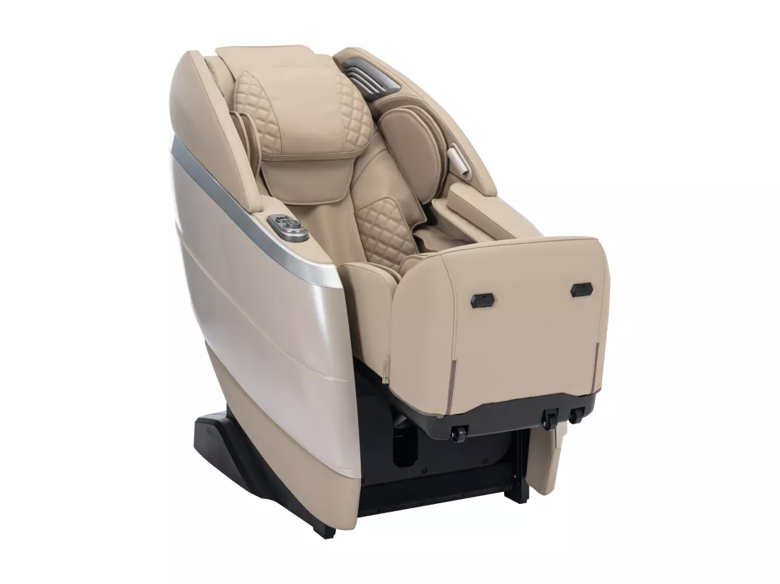 Fauteuil massant en simili - Commande vocale - Système zéro gravité - Beige - ULAP