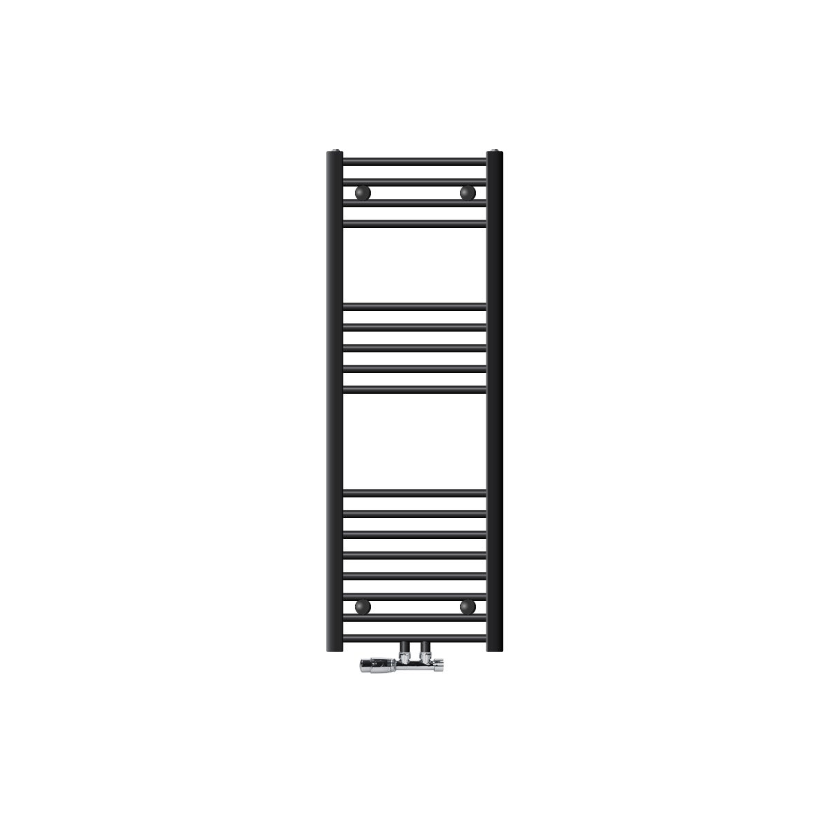 ECD Germany Badkamerradiator, Middenaansluiting, 400 x 1200 mm, Antraciet, Recht, met Thermostaat en Aansluitset, Hoekwandradiator, Verwarming, Handdoekwarmer, Handdoekdroger, Handdoekradiator