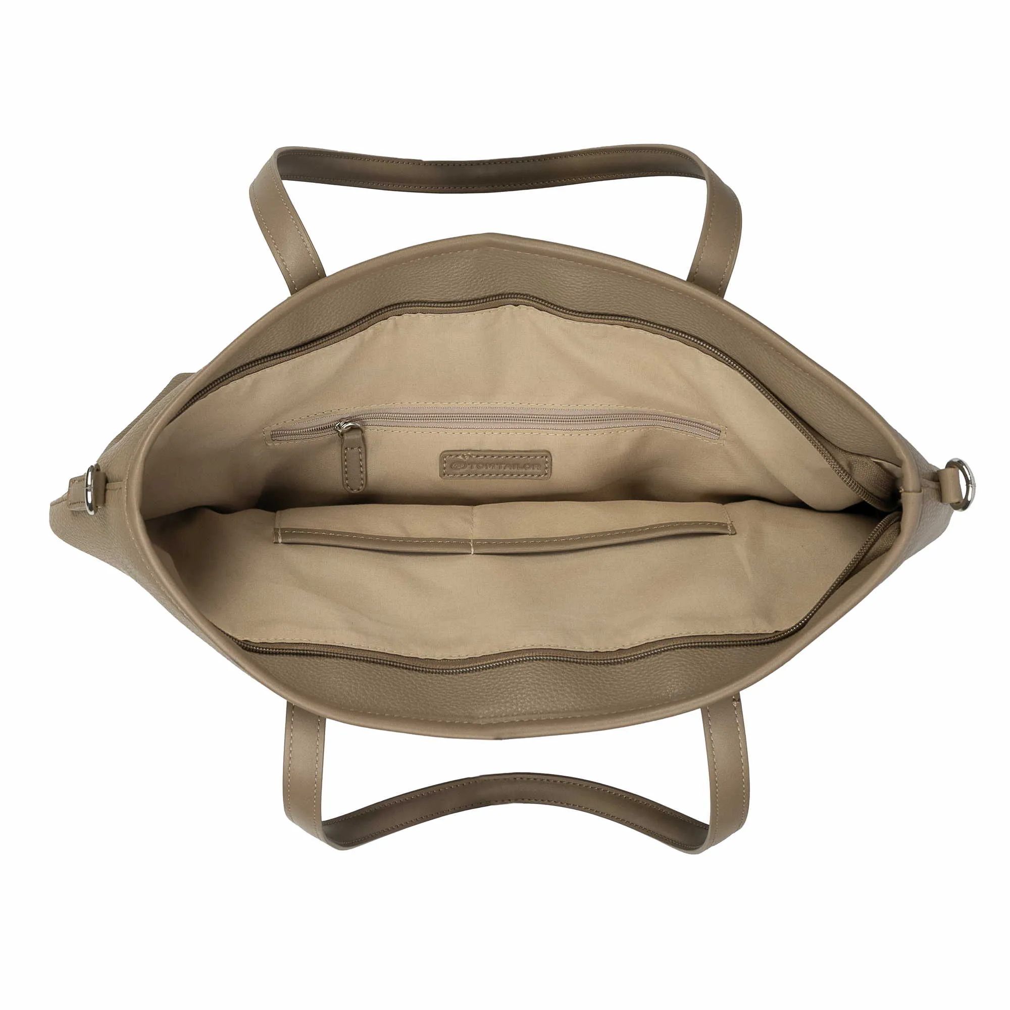 TOM TAILOR Shopper Taupe Lederimitat