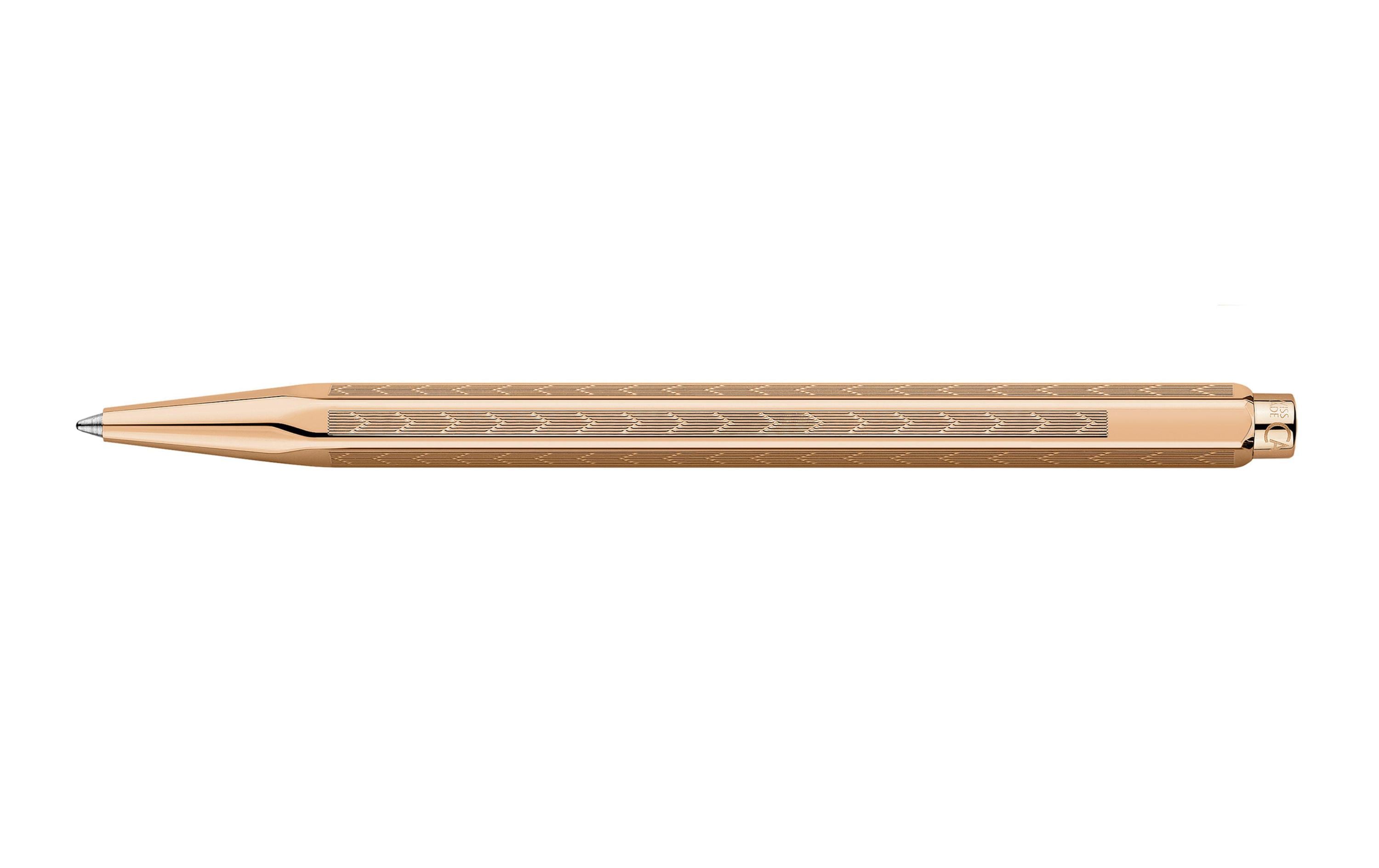 Kugelschreiber Ecridor Chevron 1 mm, Rosegold<br>Zeitlos-eleganter Kuli
