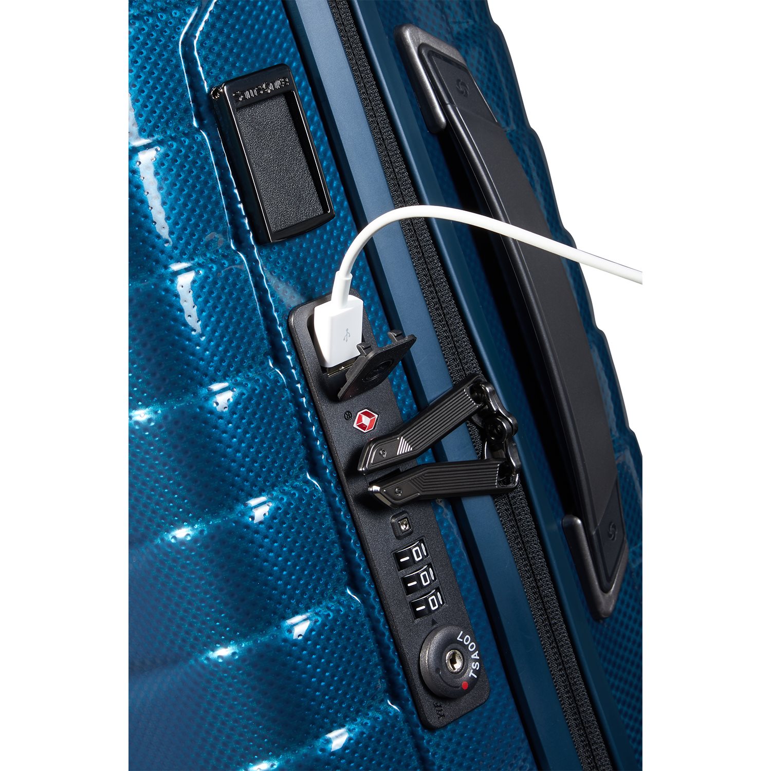 Samsonite Proxis Spinner 55 Expandable petrol blue