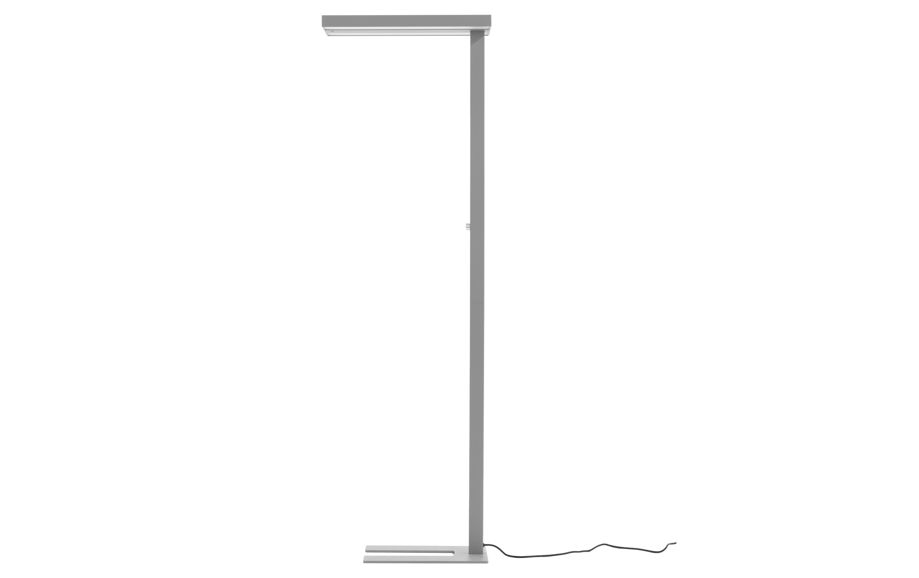 Bürostehleuchte LED 80 W, Grau<br>Dimmbare Stehleuchte für Boden- und Deckenbeleuchtung