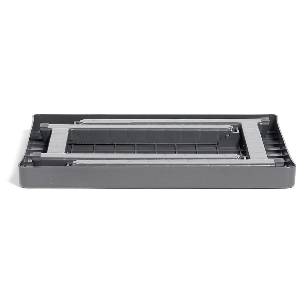 Table basse de camping plastique gris 40xH37x50cm