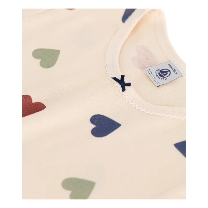 Petit Bateau Chemise de Nuit Maman Cœurs | Beige