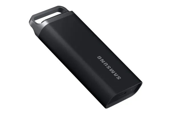 Samsung T5 Evo MU-PH8T0S - SSD - krypteret - 8 TB - ekstern (bærbar) - USB 3.2 Gen 1 (USB-C stikforbindelse) - 256-bit AES - sort