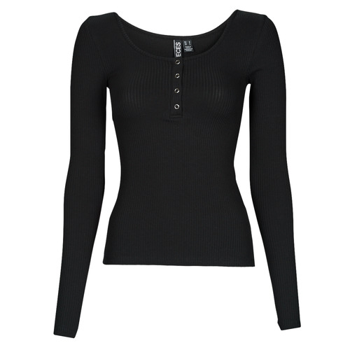 Pieces - PCKITTE LS TOP - Noir