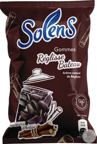 Solens Gommes Réglisse Bateau 100g