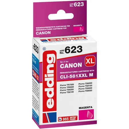 edding Canon Tintenpatronen ersetzt Canon CLI-581XXLM magenta