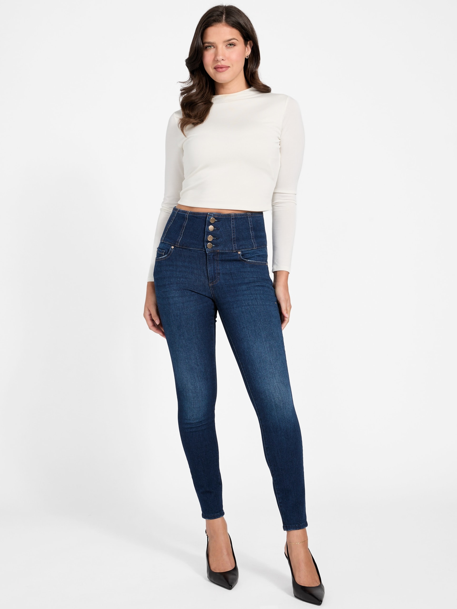 Calça jeans modeladora Eco Corset Shape-Up
