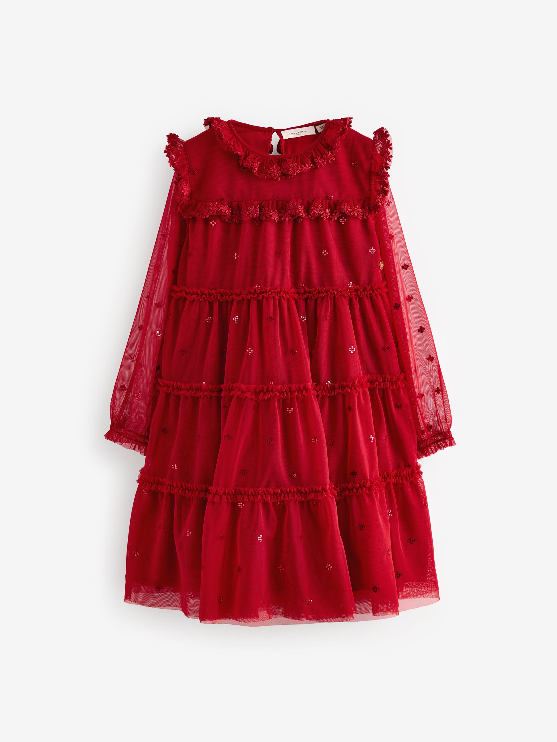 Laura Ashley Sequin Mesh Dress