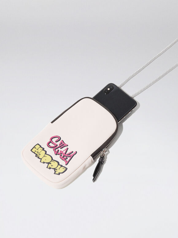 Bolsa para celular com efeito nylon - Bruta