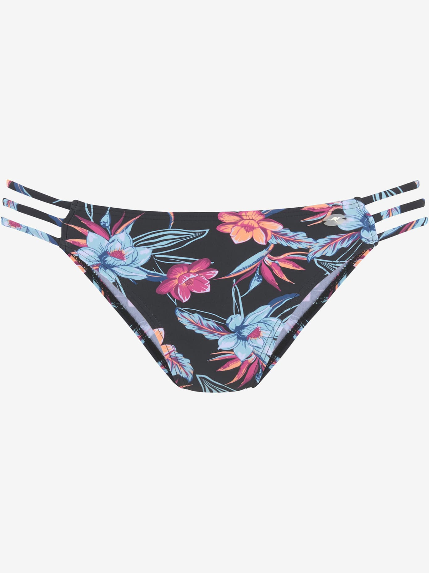 Bas de maillot de bain imprimé, effet de couleur différent pour chaque pièce