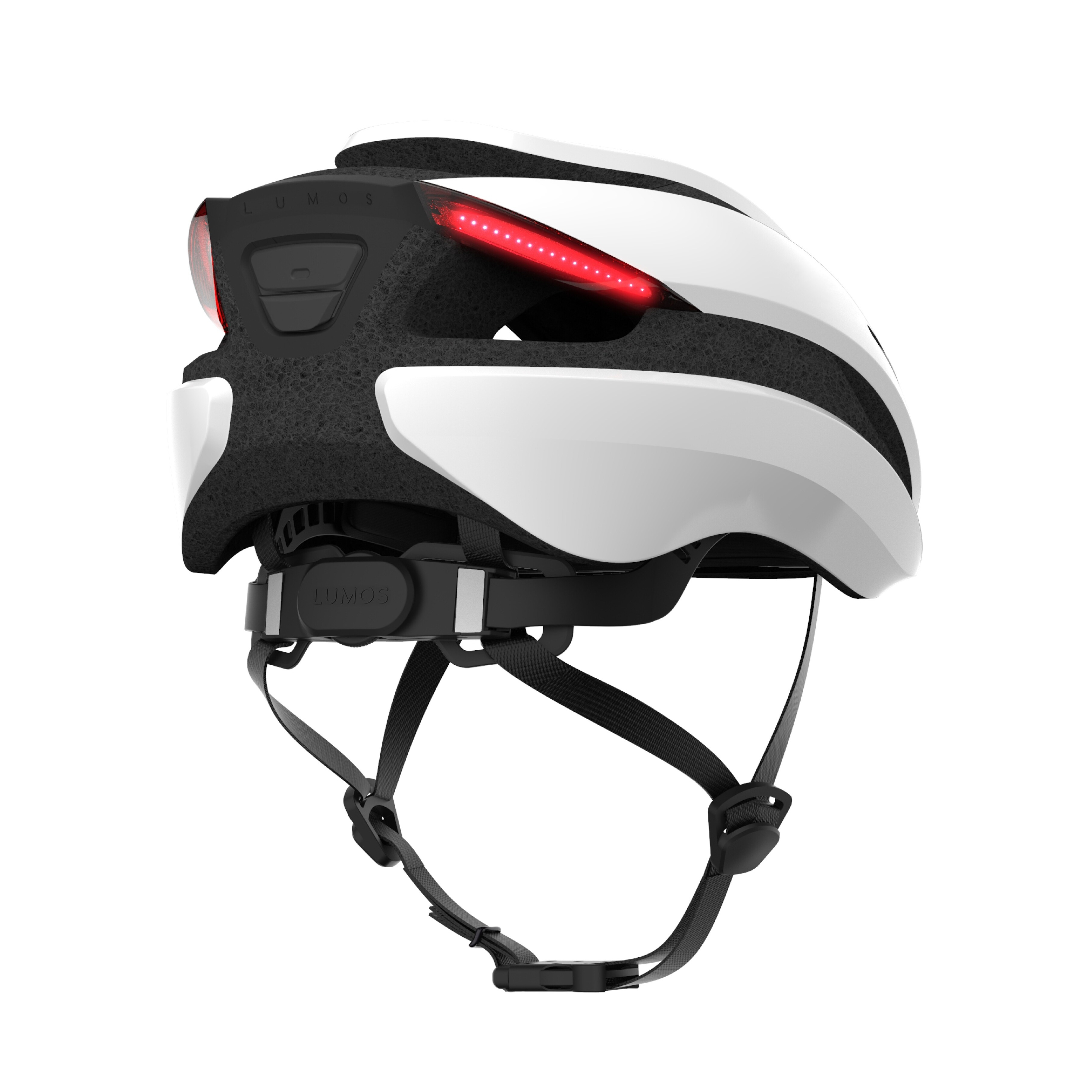 (Gr. S) Ultra Mips Verstellbarer Fahrrad Helm Velo Kopf Schutz mit Front- und Rücklicht / Blinkerfunktion - Weiss
