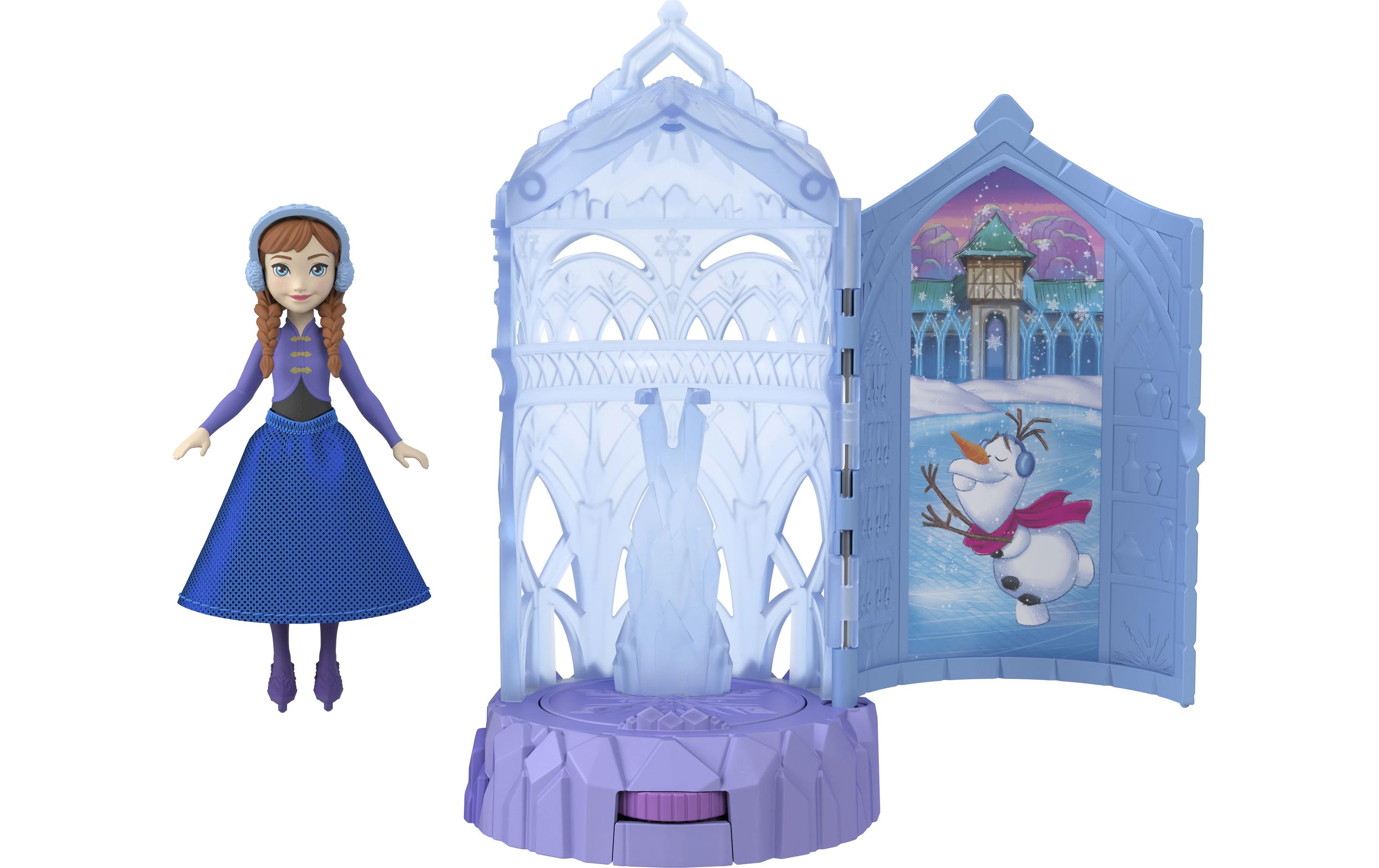 Spielset Eiskönigin Eisschloss-DrehüberraschungSpielset mit kleiner Puppe