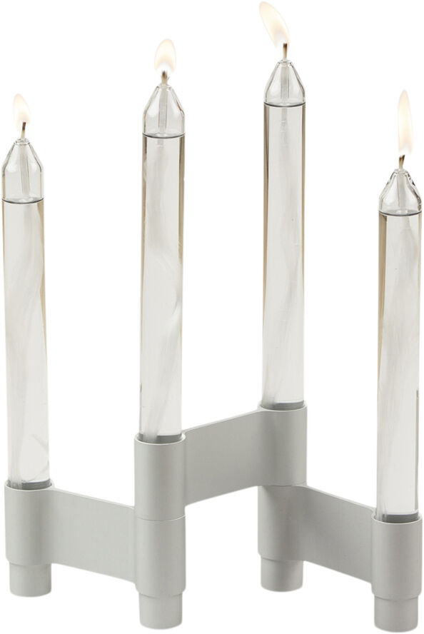 Studio About LINK, CANDLE HOLDER, MATT ALUMINIUM, 11060M 223