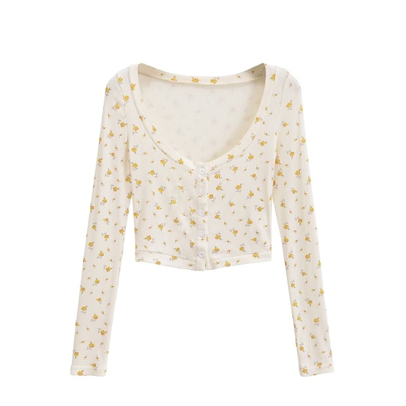 Bazer - Camisole top met kanten rand / Cropped cardigan met ronde hals