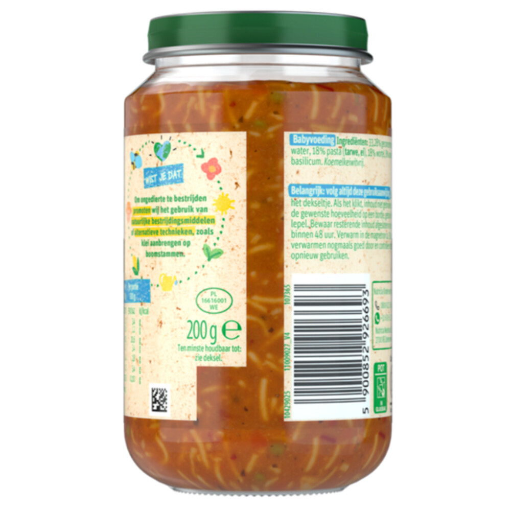 6x Olvarit Maaltijd 8m Spaghetti Bolognese 200 gr