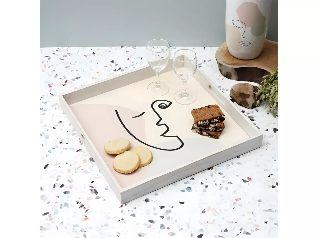 Plateau de Service en Bois 