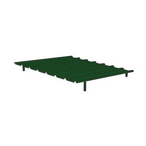 Telhado para canil 2x2 em metal laqueado